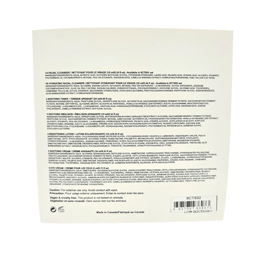 trousse de soins de la peau